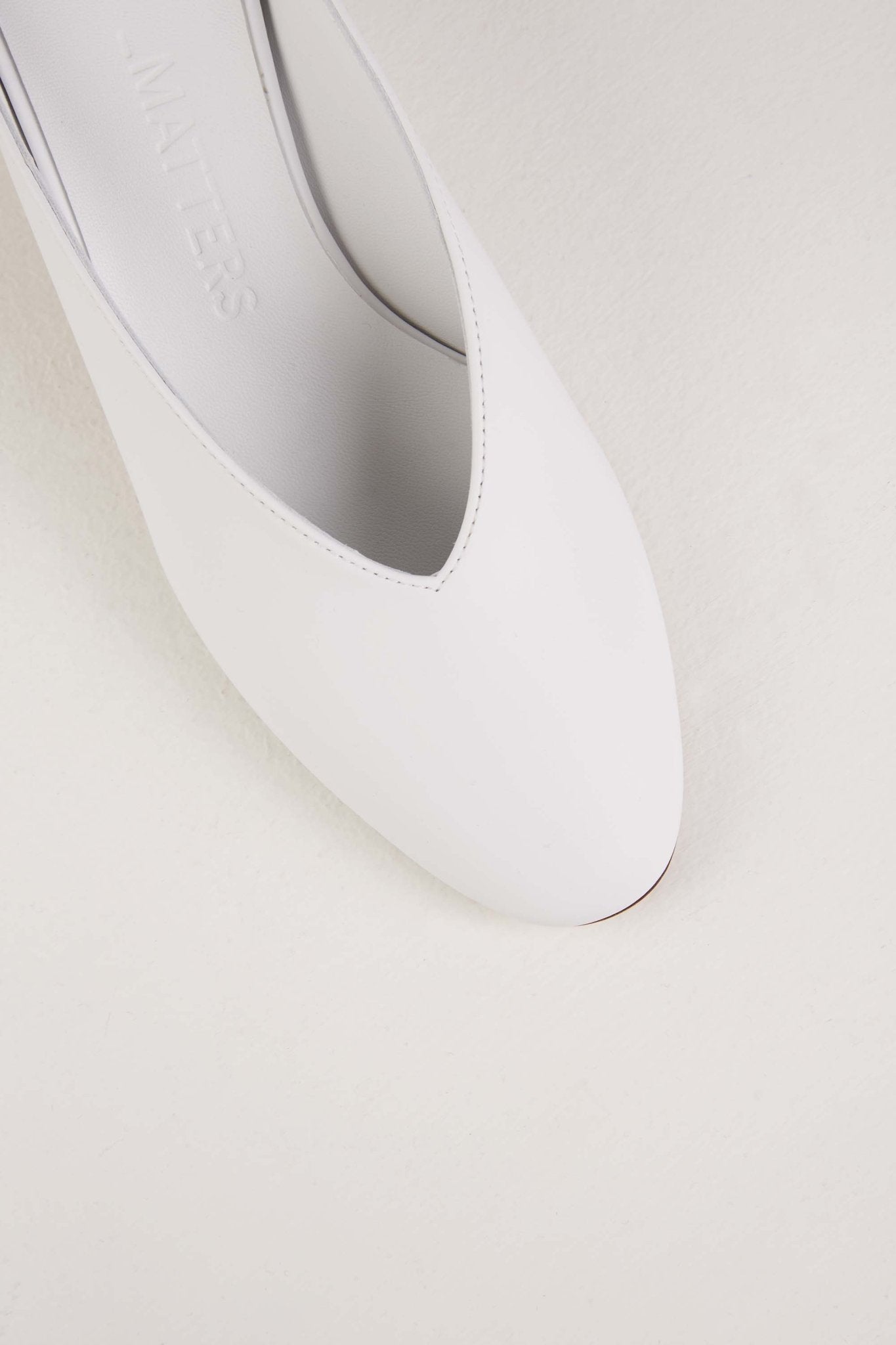 Egg Mules in Bianco - MILE7