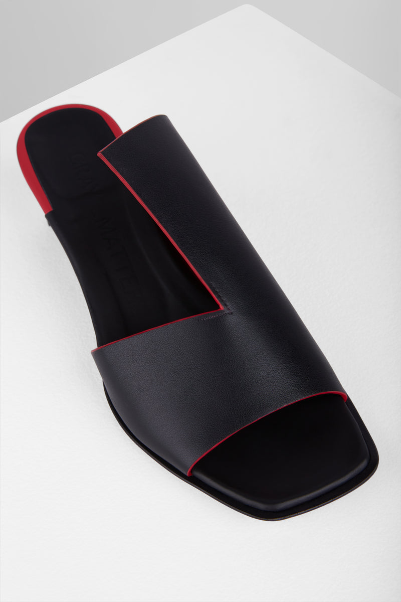 Load image into Gallery viewer, Canvas Sandals Nero Rosso