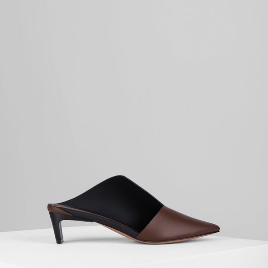 Canvas Mules in Bruciato Nero - CANVM5
