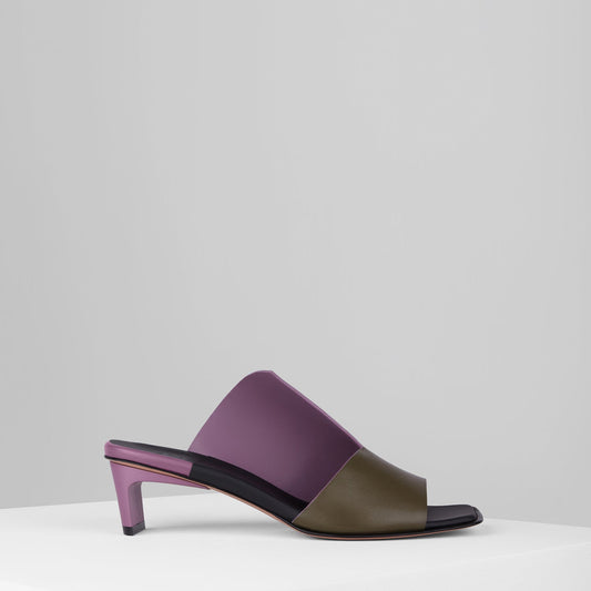 Canvas Sandals in Verde Violetta - CANVS3