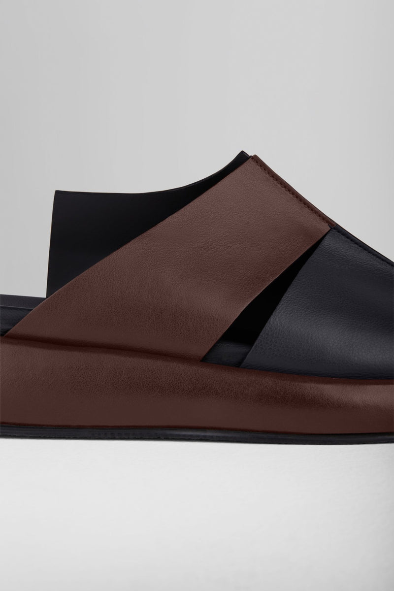 Carica l'immagine nel visualizzatore di Gallery, Ciambella Sandals in Nero Bruciato - CIAMBS3