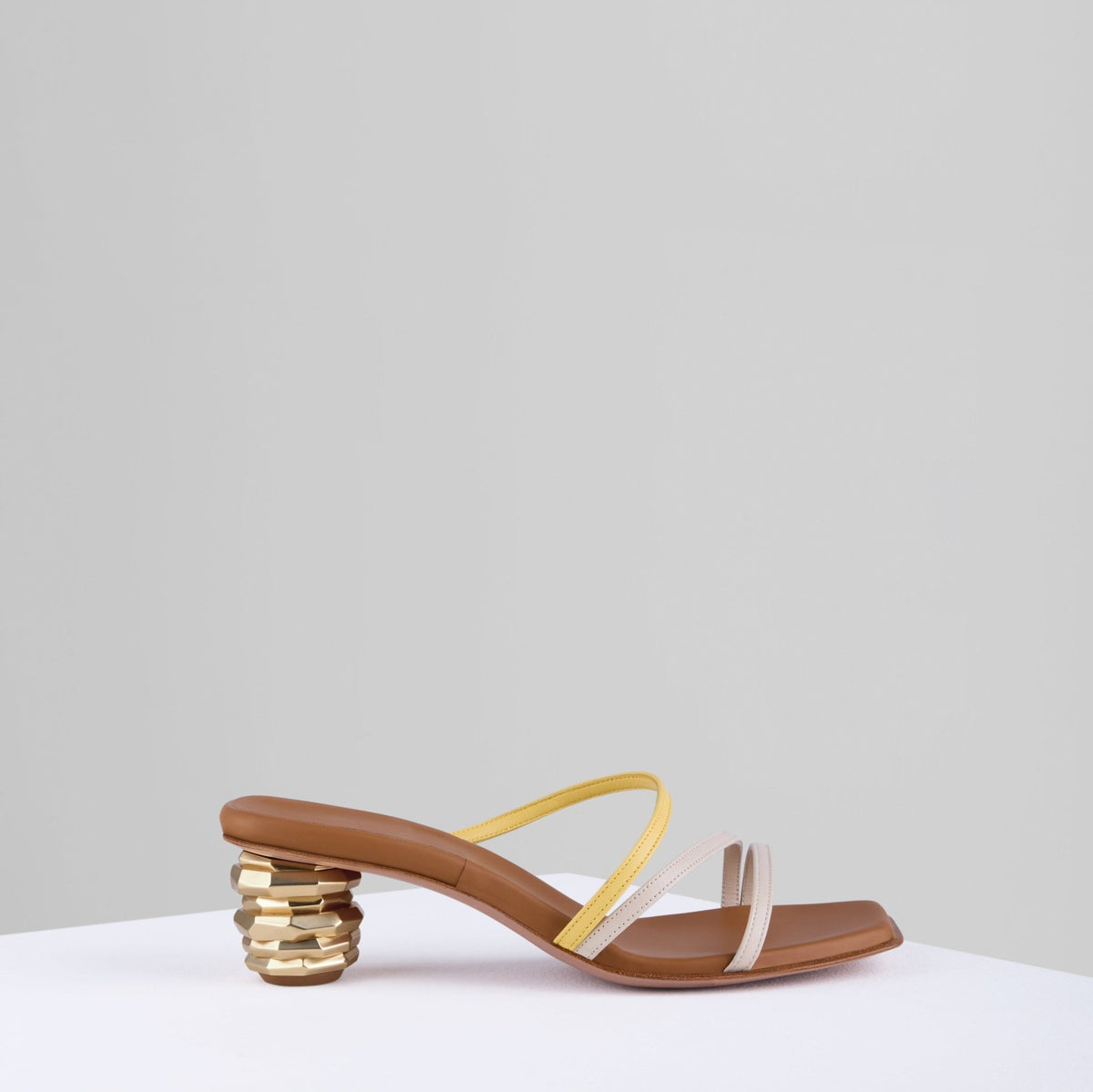 SANDALES GEMMA GINGEMBRE ET CIRE
