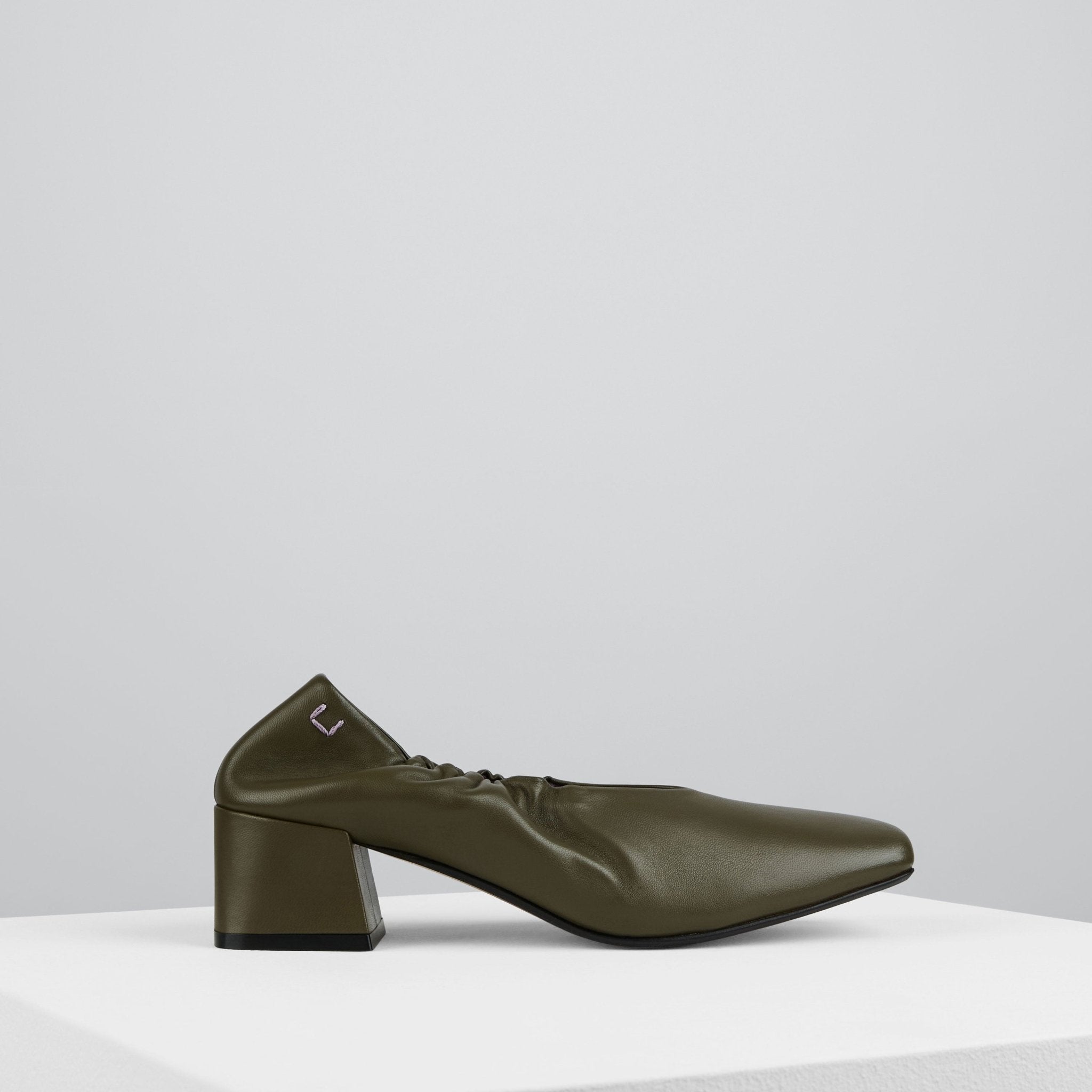 GRAY MATTERS | Gio Pumps in Verde | Women's Leather Designer Shoes 36.5 GRAY MATTERS | Gio Pumps in Verde | Women's Leather Designer Shoes 36.5
