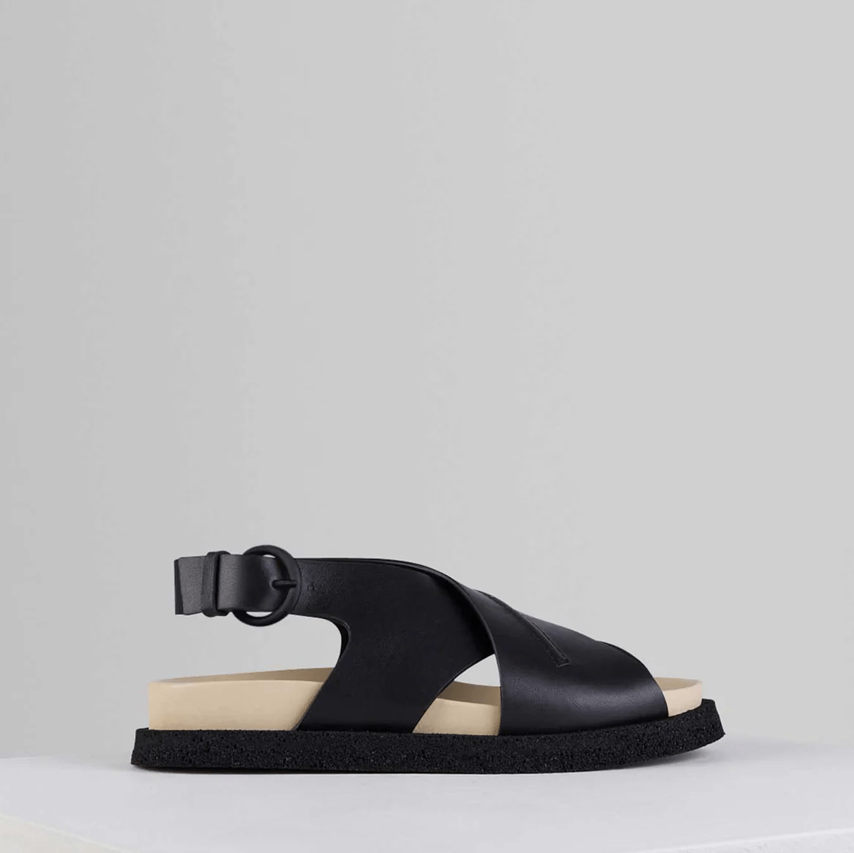Nervi Fussbett Slingbacks in Nero - NERFSL1