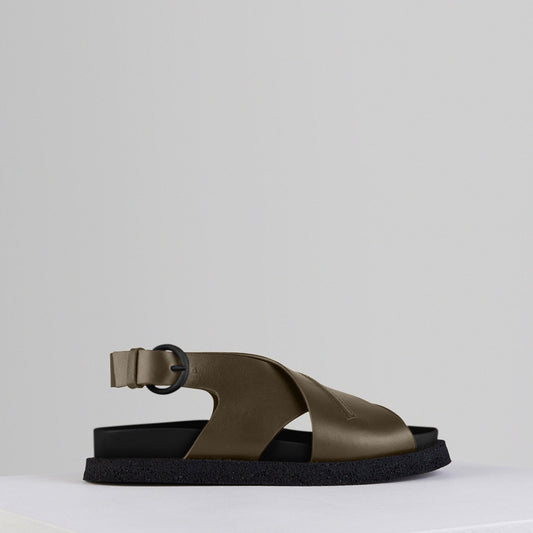 Nervi Fussbett Slingbacks in Verde - NERFSL3