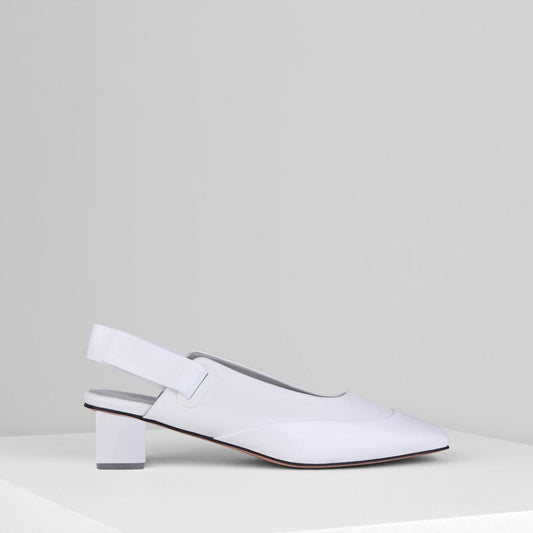 Onda Slingback in Bianco - ONDSL1