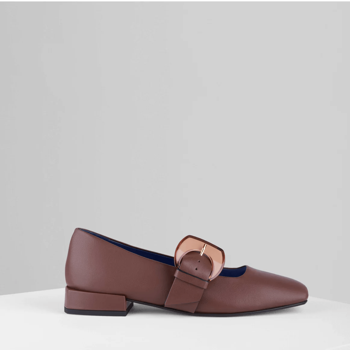 Rebecca Flat Mary Jane in Bruciato
