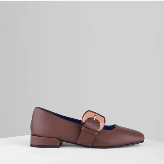Rebecca Flat Mary Jane in Bruciato - REBFMJ2