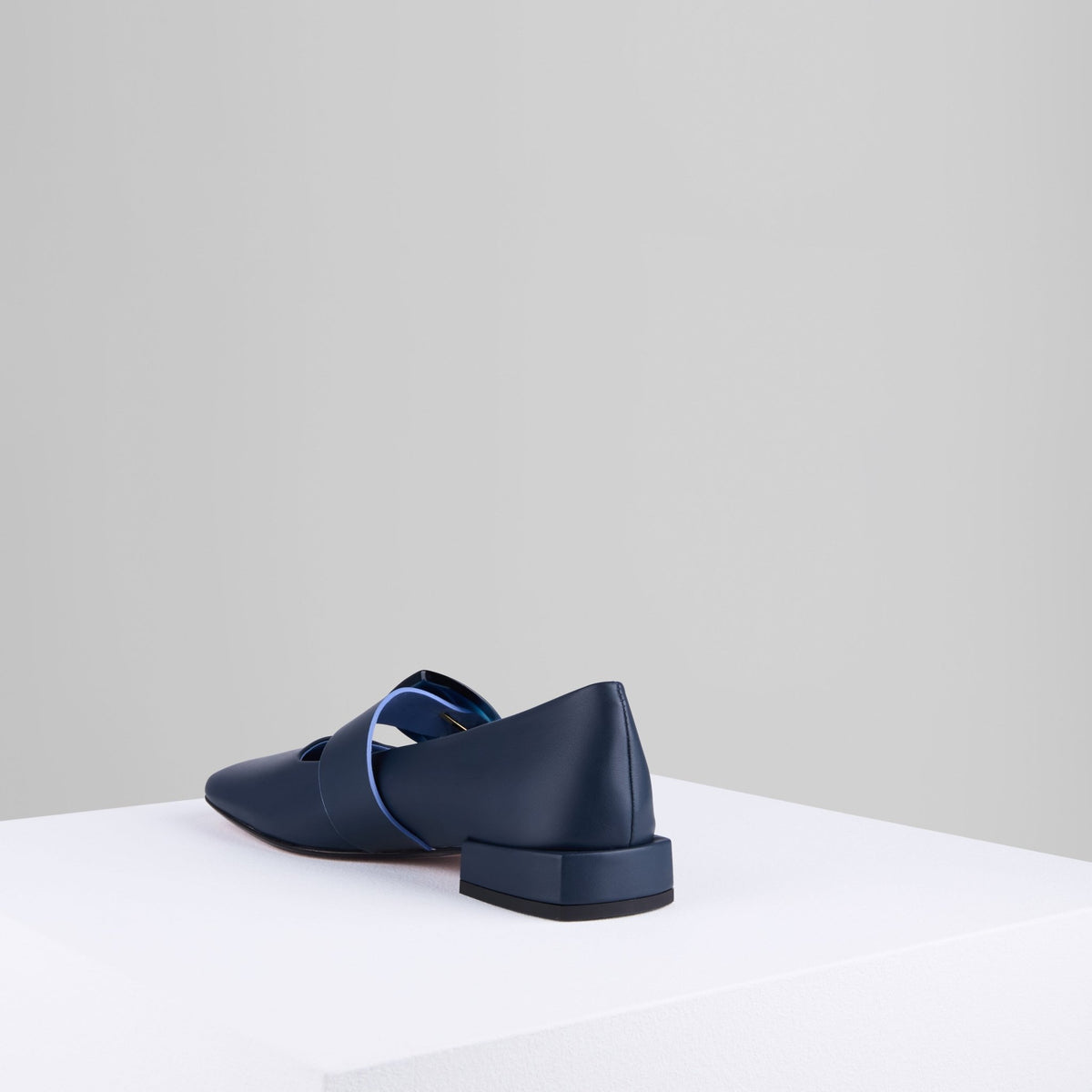 Load image into Gallery viewer, Rebecca Flat Mary Jane in Midnight - REBFMJ5