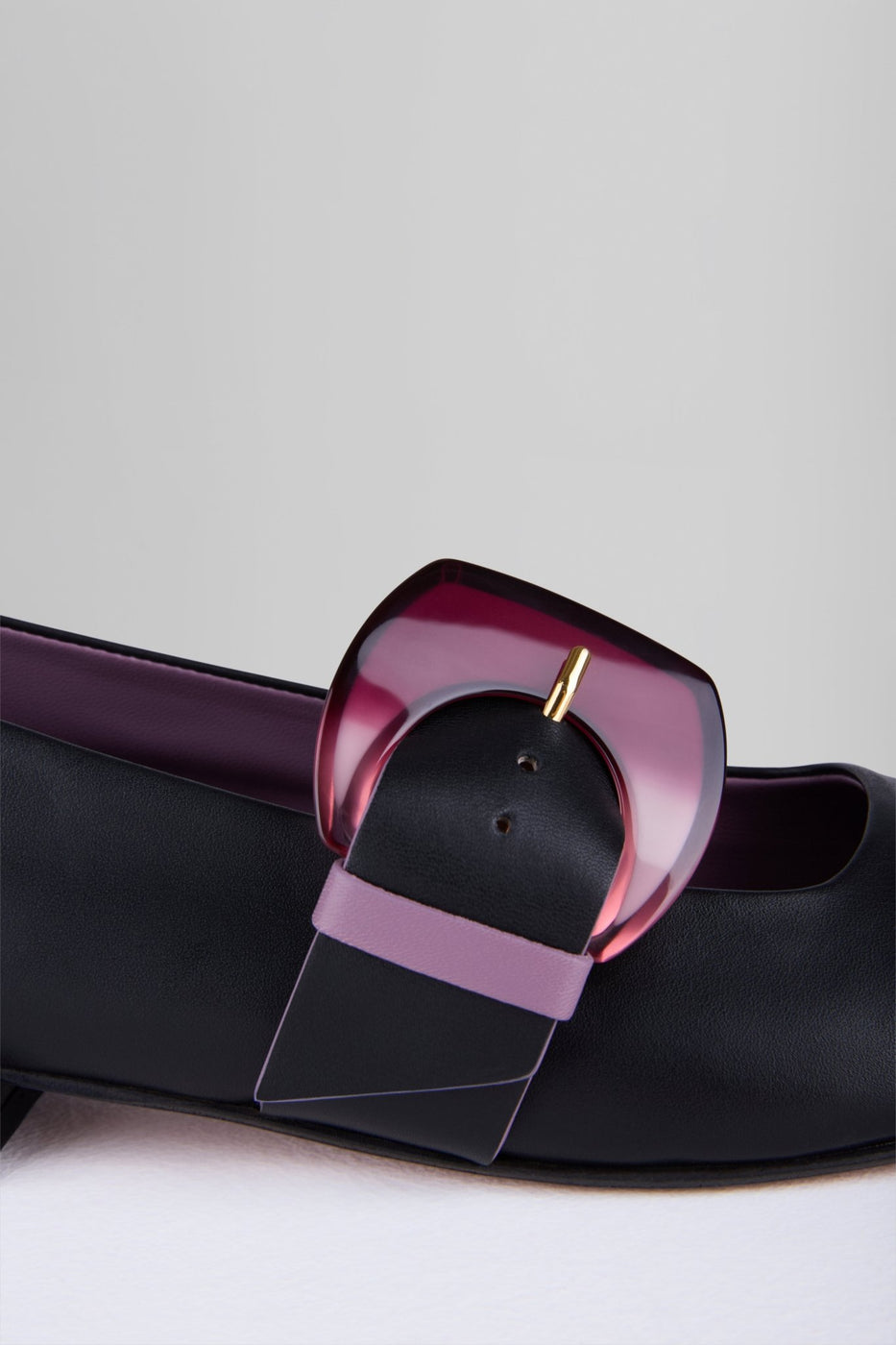 Load image into Gallery viewer, Rebecca Flat Mary Jane in Nero - REBFMJ3