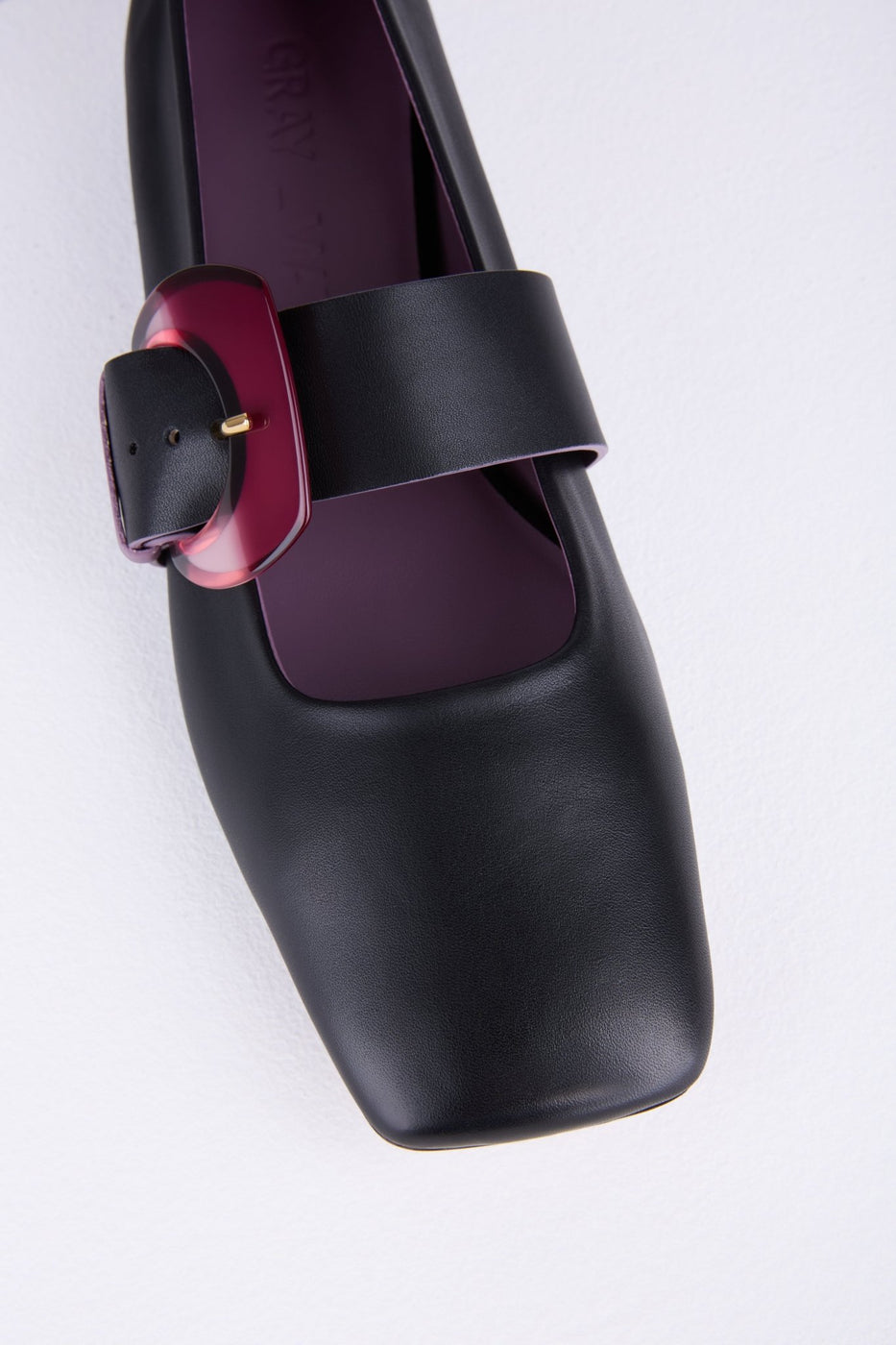 Load image into Gallery viewer, Rebecca Flat Mary Jane in Nero - REBFMJ3