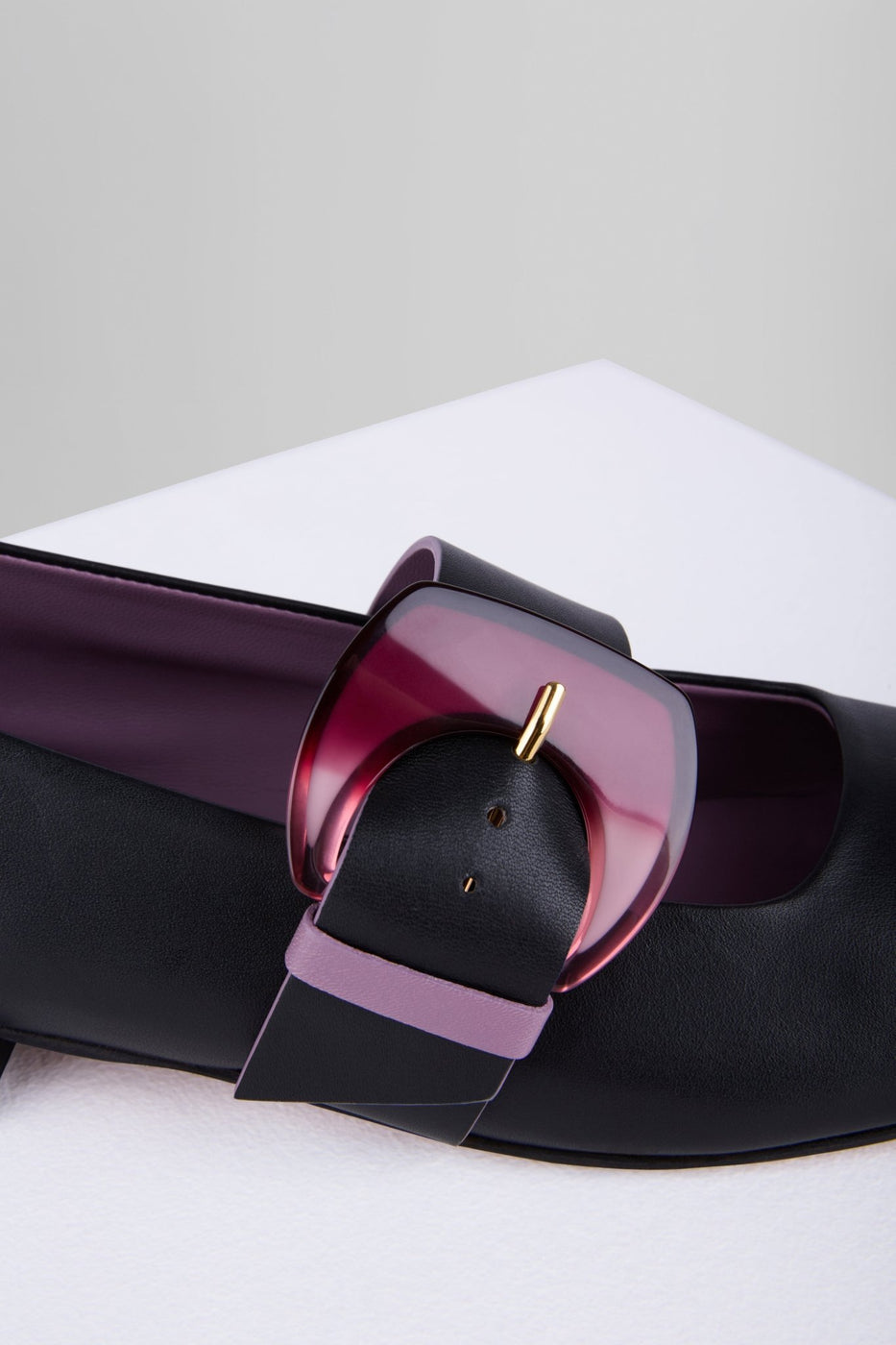 Load image into Gallery viewer, Rebecca Flat Mary Jane in Nero - REBFMJ3