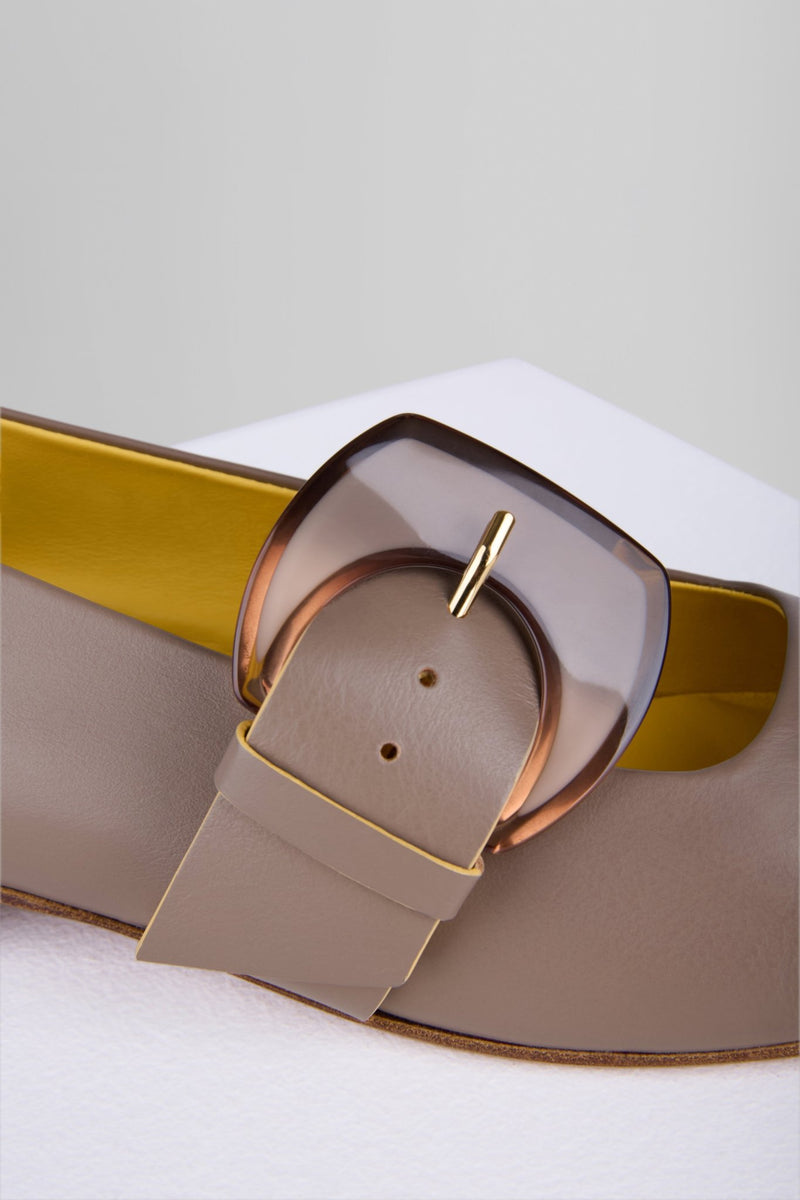 Load image into Gallery viewer, Rebecca Flat Mary Jane in Taupe - REBFMJ1