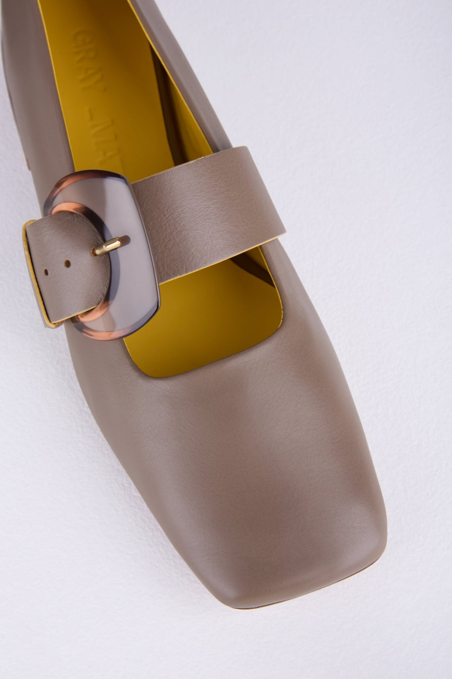 Load image into Gallery viewer, Rebecca Flat Mary Jane in Taupe - REBFMJ1