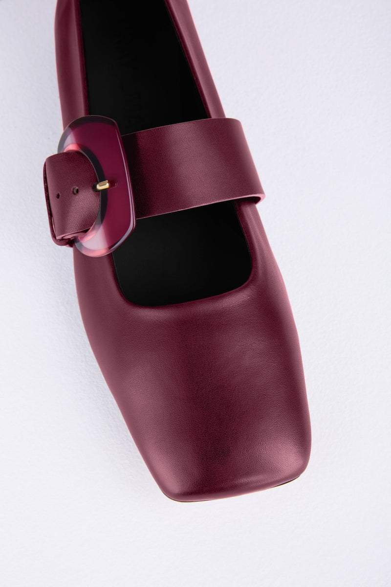 Load image into Gallery viewer, Rebecca Flat Mary Jane in Vino - REBFMJ6