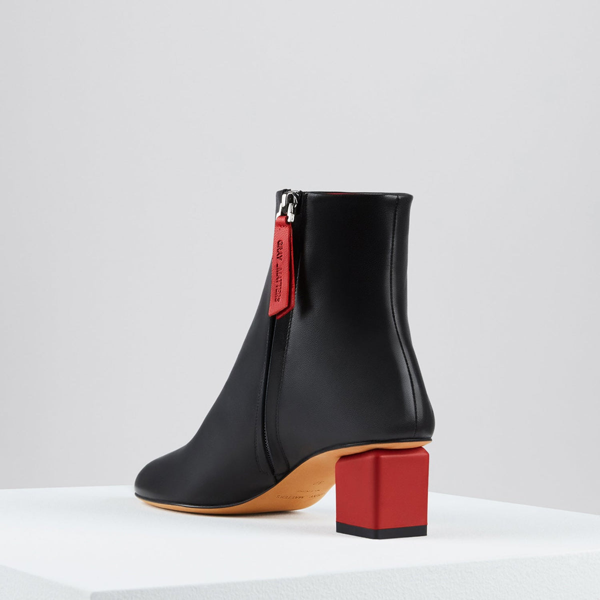 Mildred Boots in Nero Rosso - MILB02