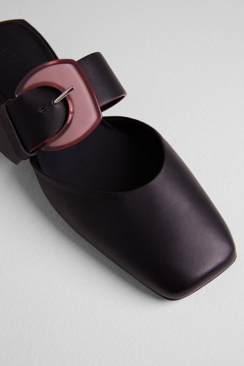 Load image into Gallery viewer, Rebecca Flats in Nero - REBF2