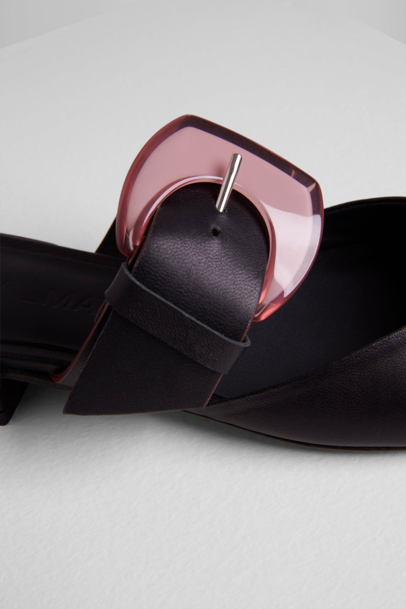 Load image into Gallery viewer, Rebecca Flats in Nero - REBF2